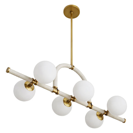 Arteriors Harrison Cream Linear Chandelier | Arteriors
