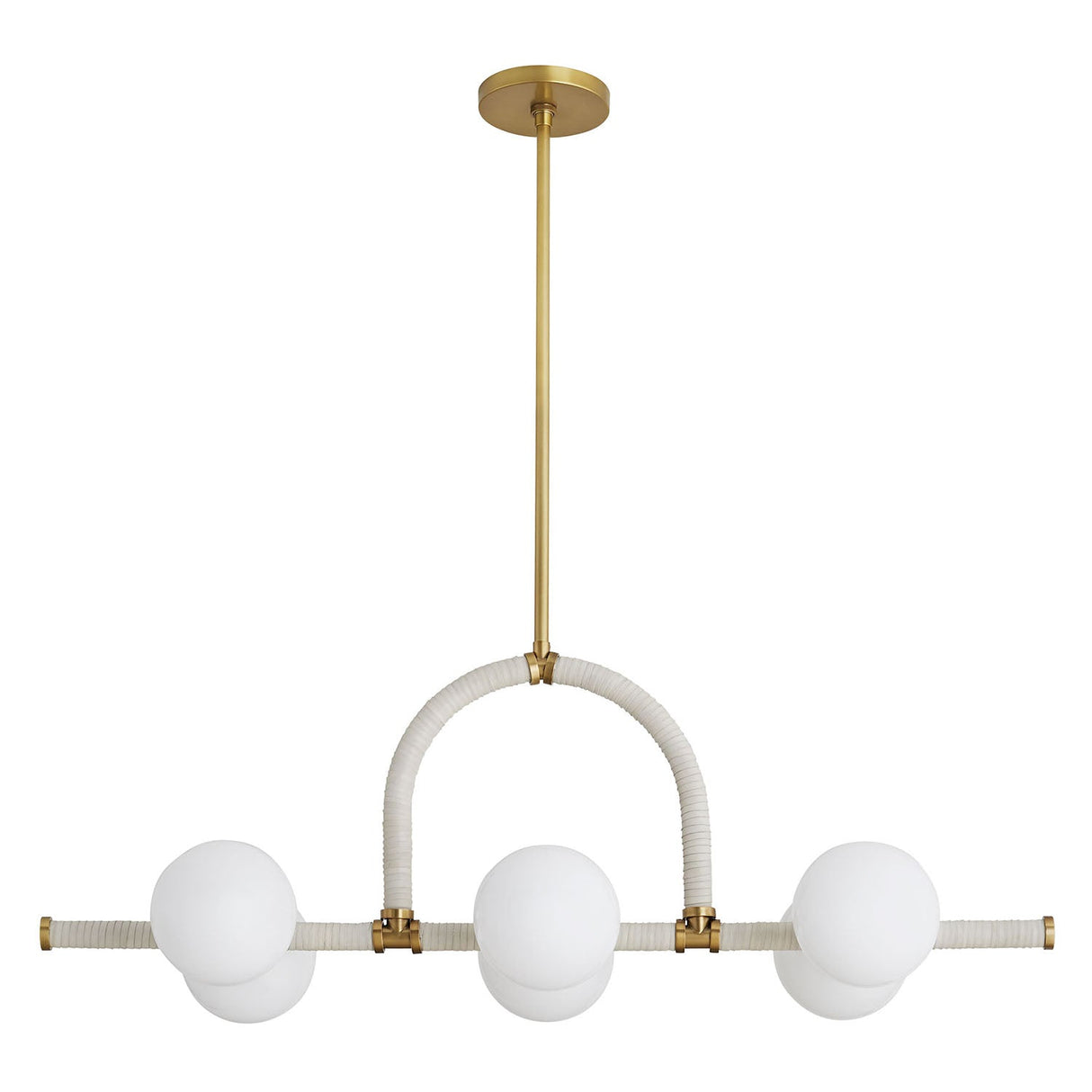 Arteriors Harrison Cream Linear Chandelier