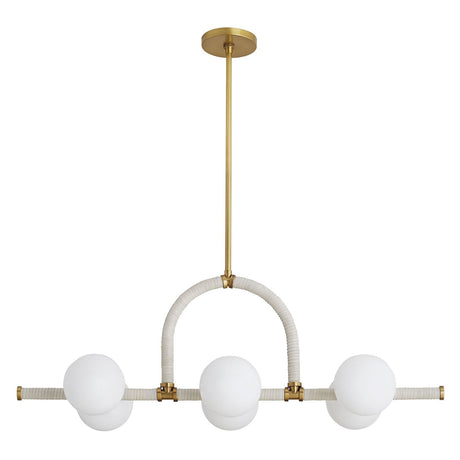 Arteriors Harrison Cream Linear Chandelier | Arteriors