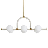 Arteriors Harrison Cream Linear Chandelier