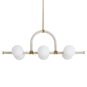 Arteriors Harrison Cream Linear Chandelier | Arteriors