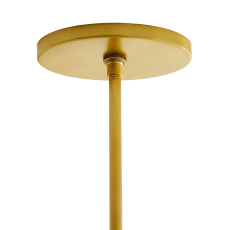Arteriors Mika Chandelier - Antique Brass & Opal Swirl Glass