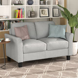 Living Room Sets Furniture Armrest Sofa Single Chair Sofa Loveseat Chair 3-Seat Sofa (ChairLoveseat Chair&3-Seat Sofa, Light Gray) Home Elegance USA