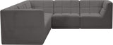 Relax - Modular Sectional 5 Piece - Gray - Modern & Contemporary - Home Elegance USA