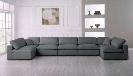 Serene - Cloud Modular Sectional 7 Piece - Grey - Home Elegance USA