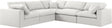 Serene - Cloud 5 Piece Modular Sectional - Cream