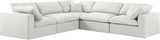 Serene - Cloud 5 Piece Modular Sectional - Cream - Home Elegance USA