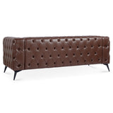 84.06Inch Width Traditional Square Arm removable cushion 3 seater Sofa - W68041370 - image - 8