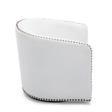 Trenton Swivel Arm Chair - Milky - Home Elegance USA