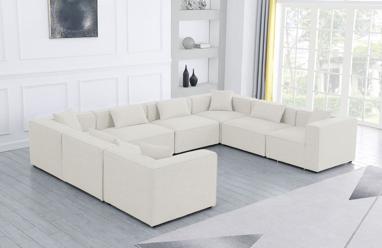 Cube - Modular Sectional 8 Piece - Cream - 630Cream - Sec8A - Home Elegance USA - 5