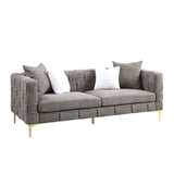 Deepth 35", length 85" weave sofa ,contemporary new concept sofa.handcrafted weave sofa. 3 seater - W1099S00060 - Home Elegance USA - 16