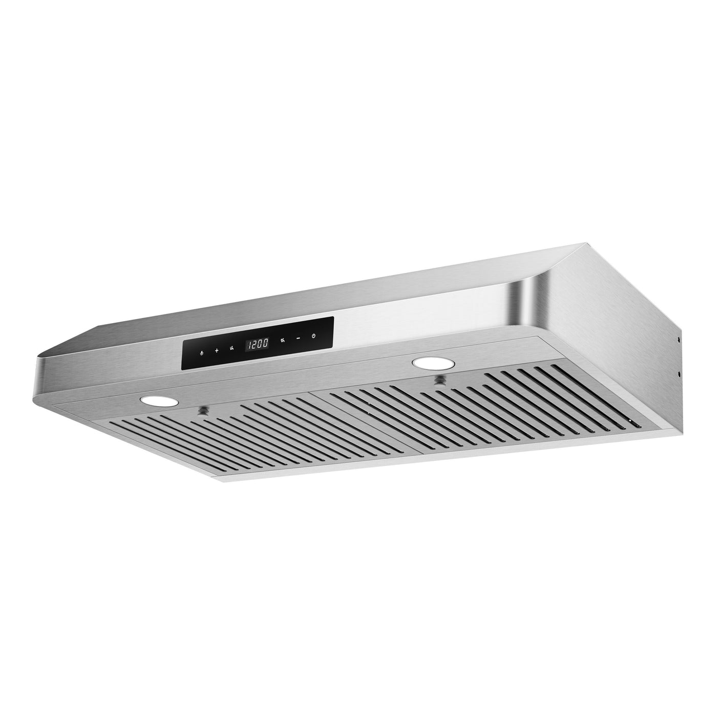 30 inch Under Cabinet Stainless Steel Range Hood with Dual Motors, LED Screen Finger Touch Control