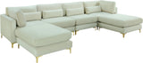 Julia - Modular Sectional 6 Piece - Fabric - Cream - Home Elegance USA