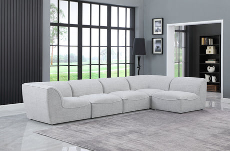 Miramar - Modular Sectional 5 Piece - Gray - Modern & Contemporary - Home Elegance USA