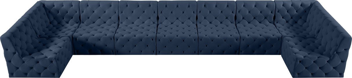 Tuft - Modular Sectional 9 Piece - Navy - Home Elegance USA