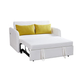 Twins Sofa Bed Cream Fabric