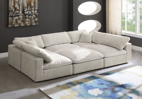 Cozy - Modular Sectional Cloud - Beige - 634Cream - Sec6C - Home Elegance USA - 4