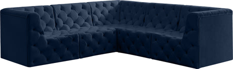 Tuft - Modular Sectional 5 Piece - Navy - Home Elegance USA