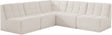 Relax - Modular Sectional 5 Piece - Cream