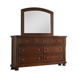 Galaxy Home Austin Seven Drawers Dresser Made with Wood in Dark Walnut - Home Elegance USA