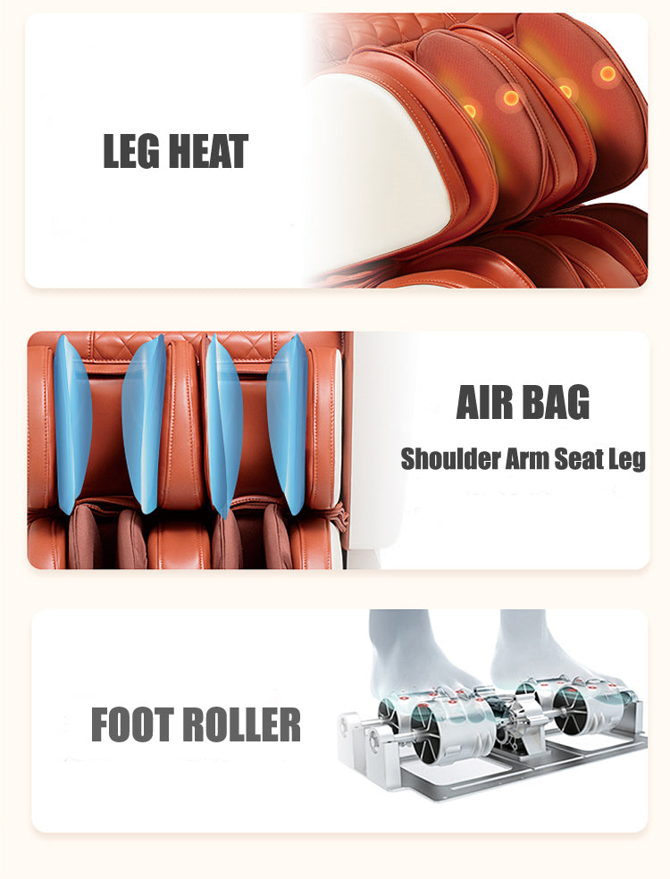 Vetoper Neck Massage Chair & Back Massager, Full Body Zero Gravity Shiatsu Recliner,Shiatsu and Rolling Massage for Full Body Muscle Pain Relief Home Elegance USA