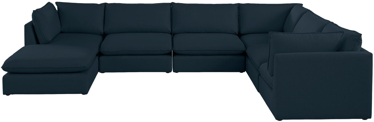 Mackenzie - Modular Sectional 7 Piece - Navy - Home Elegance USA