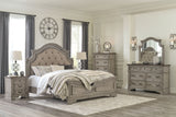 Lodenbay - Antique Gray - 7 Pc. - Dresser, Mirror, Queen Panel Bed, 2 Nightstands - Home Elegance USA