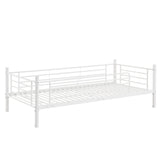 Twin-Twin-Twin Triple Bed with Built-in Ladder, Divided into Three Separate Beds,White(OLD SKU:LP000097AAK) - Home Elegance USA