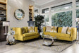 Tegan - Sofa & Loveseat - Royal Yellow / Light Tan