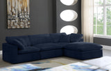 Cozy - Modular Sectional 4 Piece Cloud - Navy - 634Navy - Sec4A - Home Elegance USA - 2