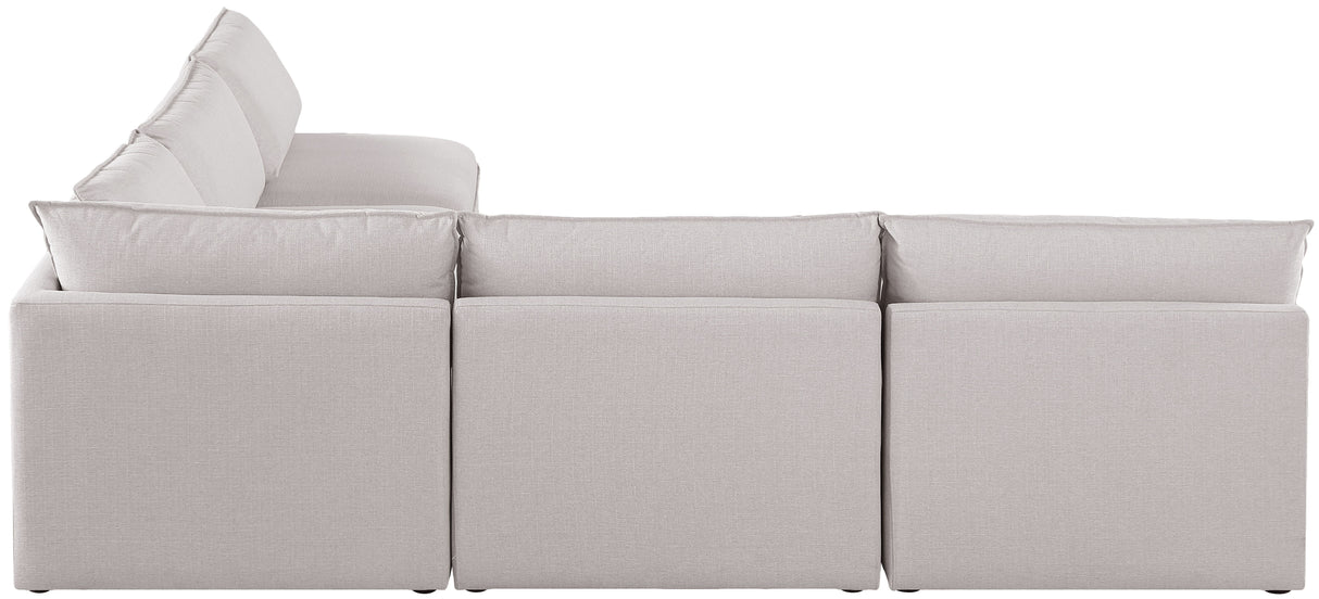 Mackenzie - Modular Sectional 5 Piece - Beige - Modern & Contemporary - Home Elegance USA