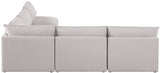 Mackenzie - Modular Sectional 5 Piece - Beige - Modern & Contemporary - Home Elegance USA