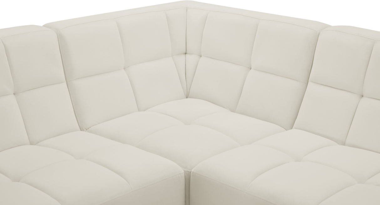 Relax - Modular Sectional 5 Piece - Cream - Fabric - Home Elegance USA