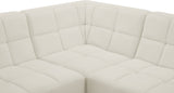 Relax - Modular Sectional 5 Piece - Cream - Fabric - Home Elegance USA