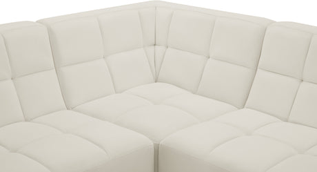 Relax - Modular Sectional 5 Piece - Cream - Fabric - Home Elegance USA