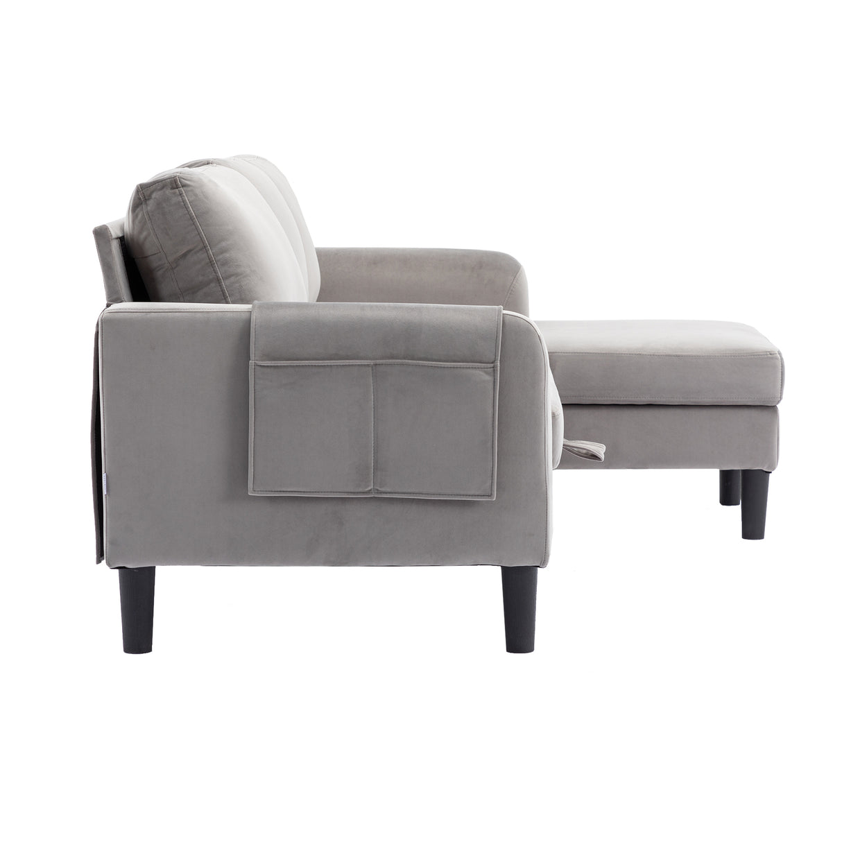 UNITED WE WIN Sectional Sofa Reversible Sectional Sleeper Sectional Sofa with Storage Chaise - Home Elegance USA