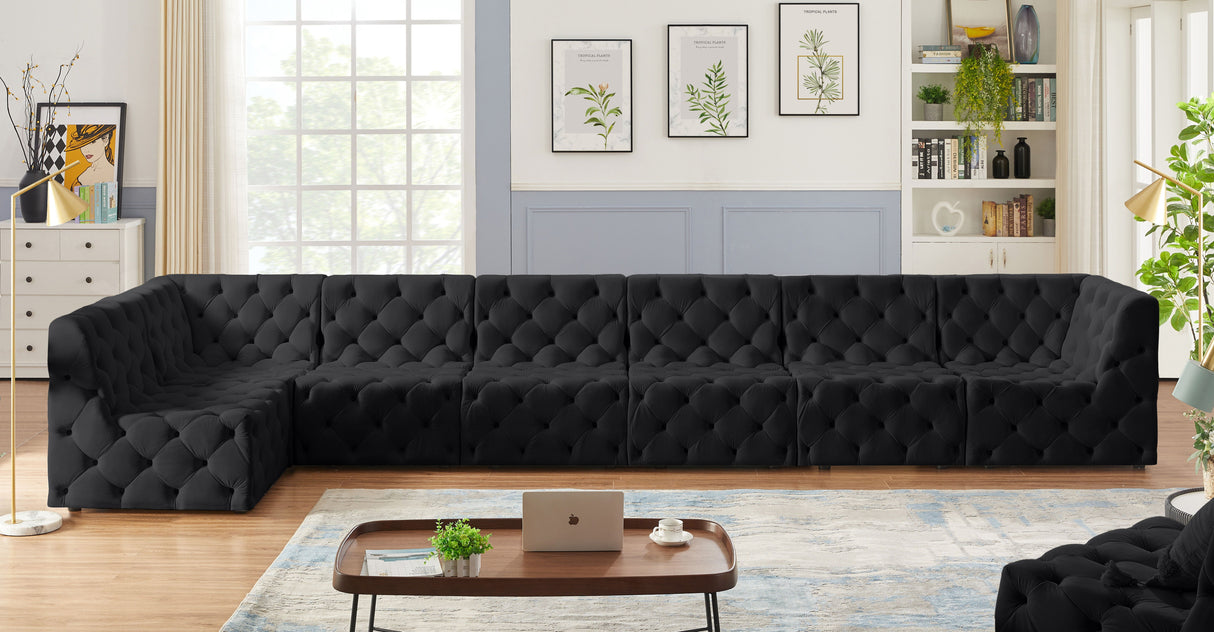 Tuft - Modular Sectional 7 Piece - Black - Home Elegance USA