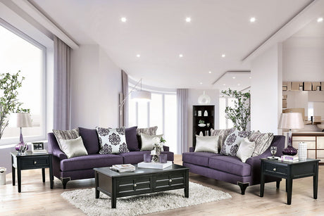 Sisseton - Sofa & Loveseat - Purple - Home Elegance USA