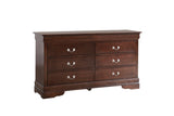 Glory Furniture Louis Phillipe G3125-D Dresser , Cappuccino - Home Elegance USA