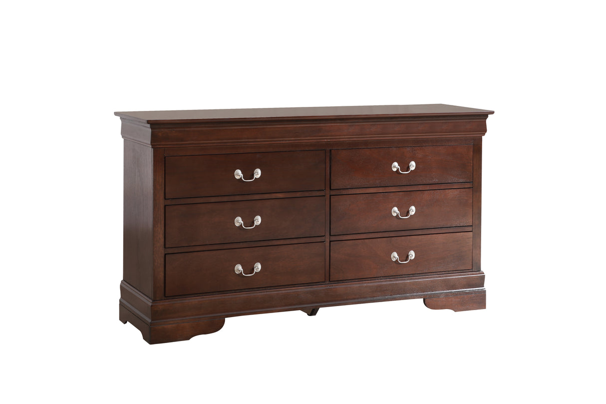 Glory Furniture Louis Phillipe G3125-D Dresser , Cappuccino - Home Elegance USA