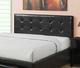 Bedroom Furniture Black Storage Under Bed Queen Size bed Faux Leather upholstered - Home Elegance USA