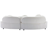 103.9" Modern Living Room Sofa Lamb Velvet Upholstered Couch Furniture for Home or Office, Beige - SG000860AAA - image - 16