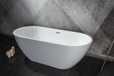 Acrylic Alcove Freestanding Soaking Bathtub