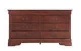 Glory Furniture Louis Phillipe G3100-D Dresser , Cherry - Home Elegance USA