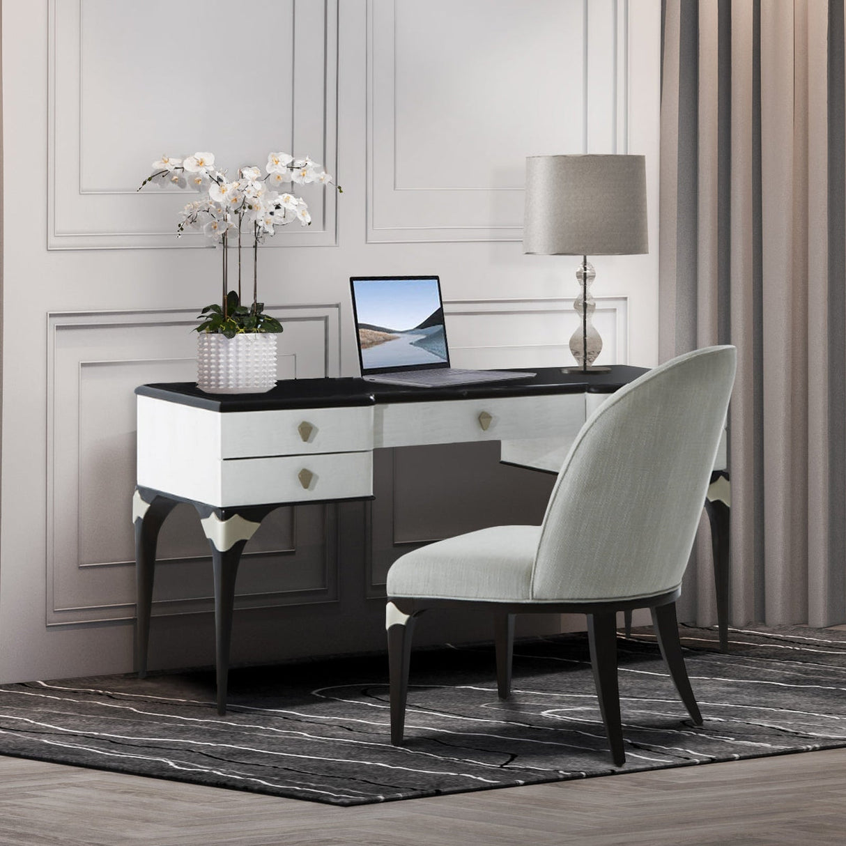 Michael Amini Paris Chic Vanity Desk - Home Elegance USA