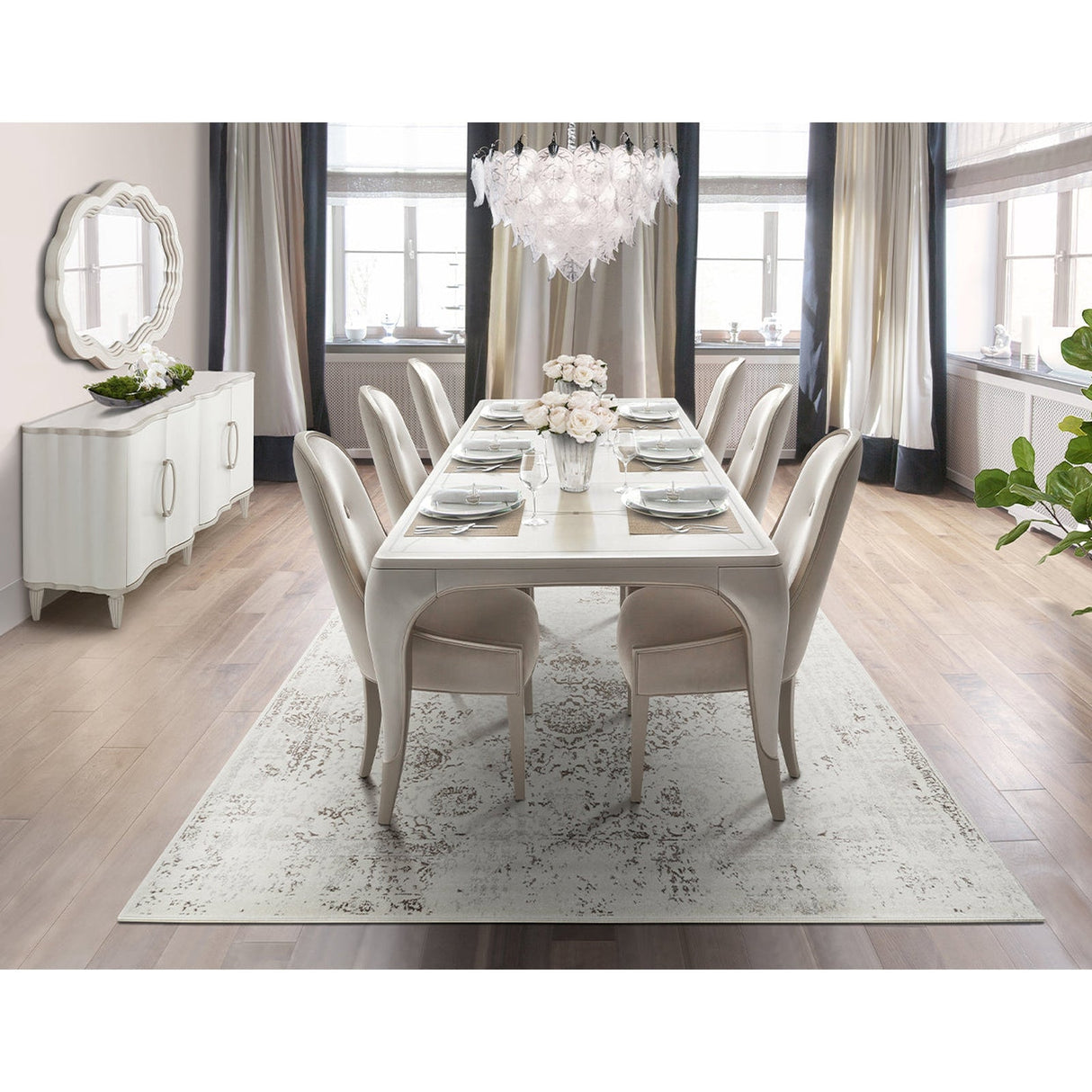 Michael Amini London Place Rectangular Extendable Dining Table - Home Elegance USA