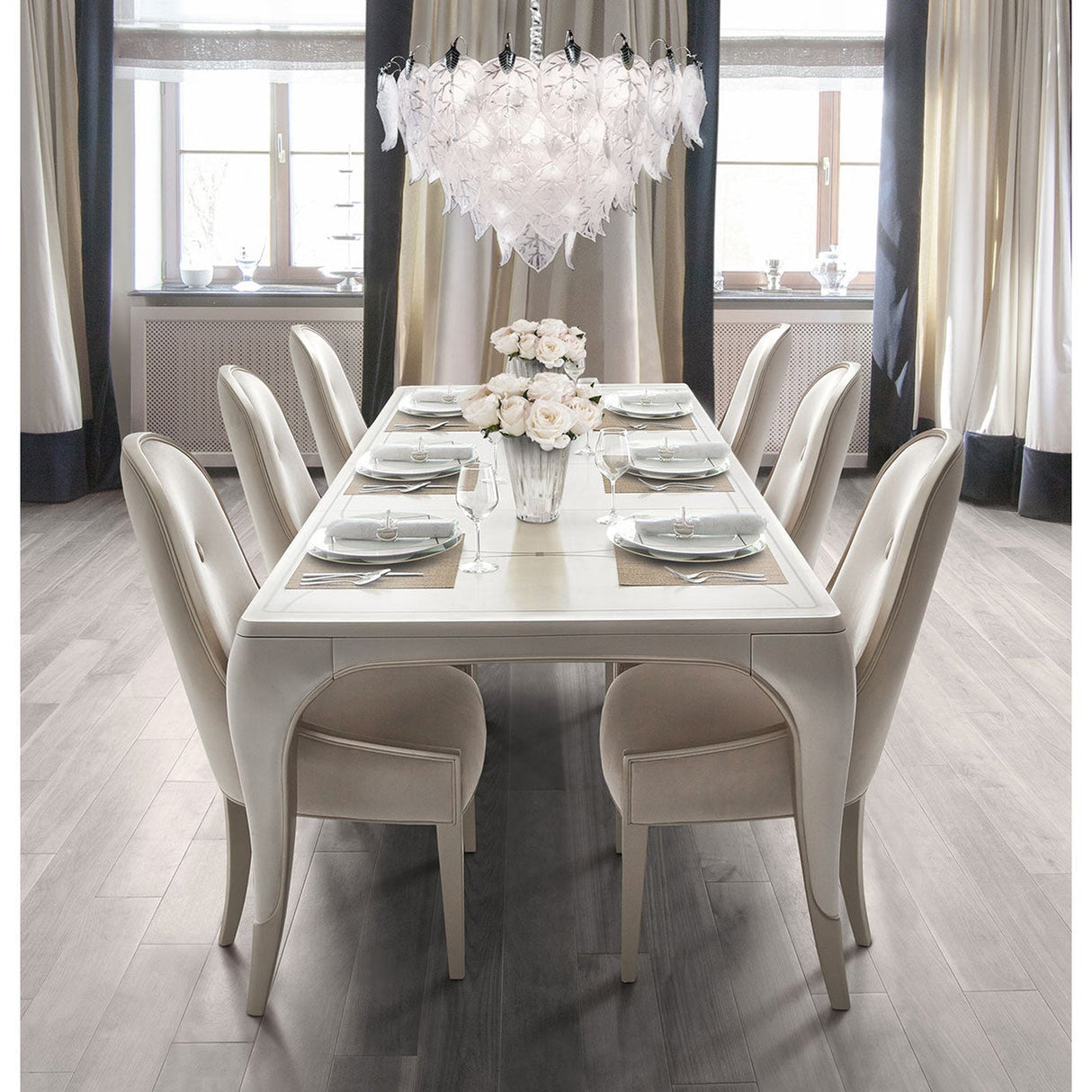 Michael Amini London Place Rectangular Extendable Dining Table - Home Elegance USA