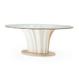 Aico Furniture - London Place Entry Table In Creamy Pearl - 9004227-112