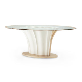 London Place Entry Table Creamy Pearl Finish – AICO Furniture