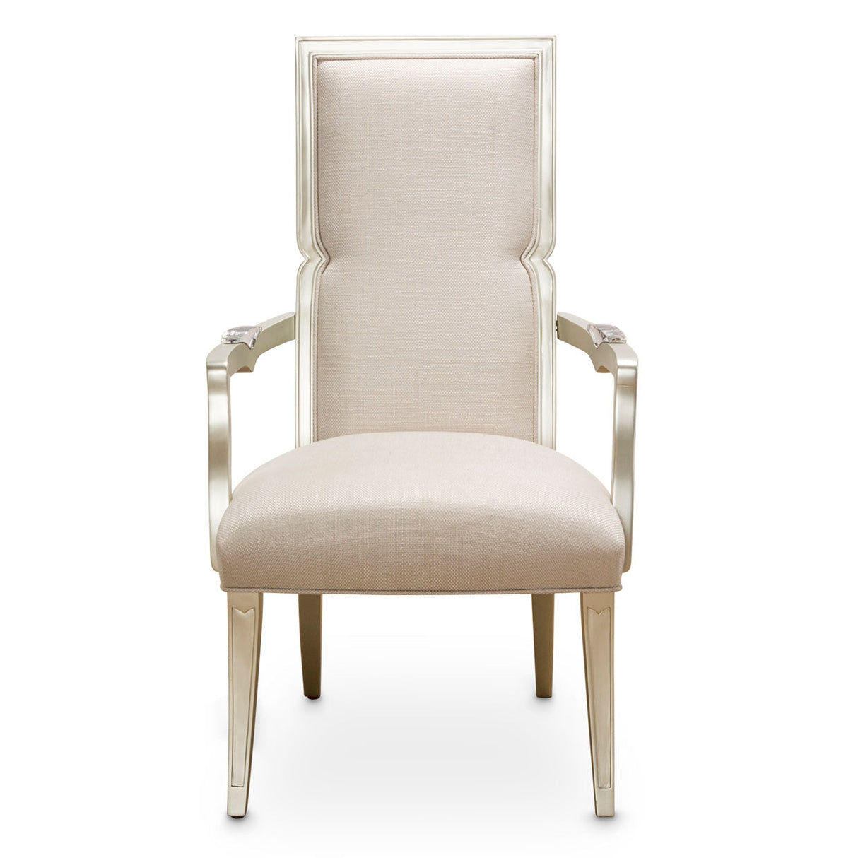 Aico Furniture - Camden Court Arm Chair Assembled In Pearl (Set Of 2) - 9005004A-126